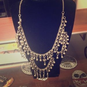 Amazing VINTAGE Long Bell Silver necklace